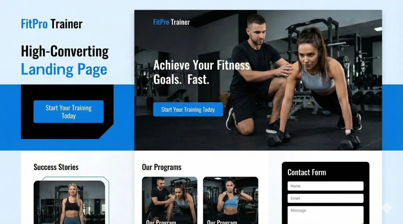 Personal trainer website